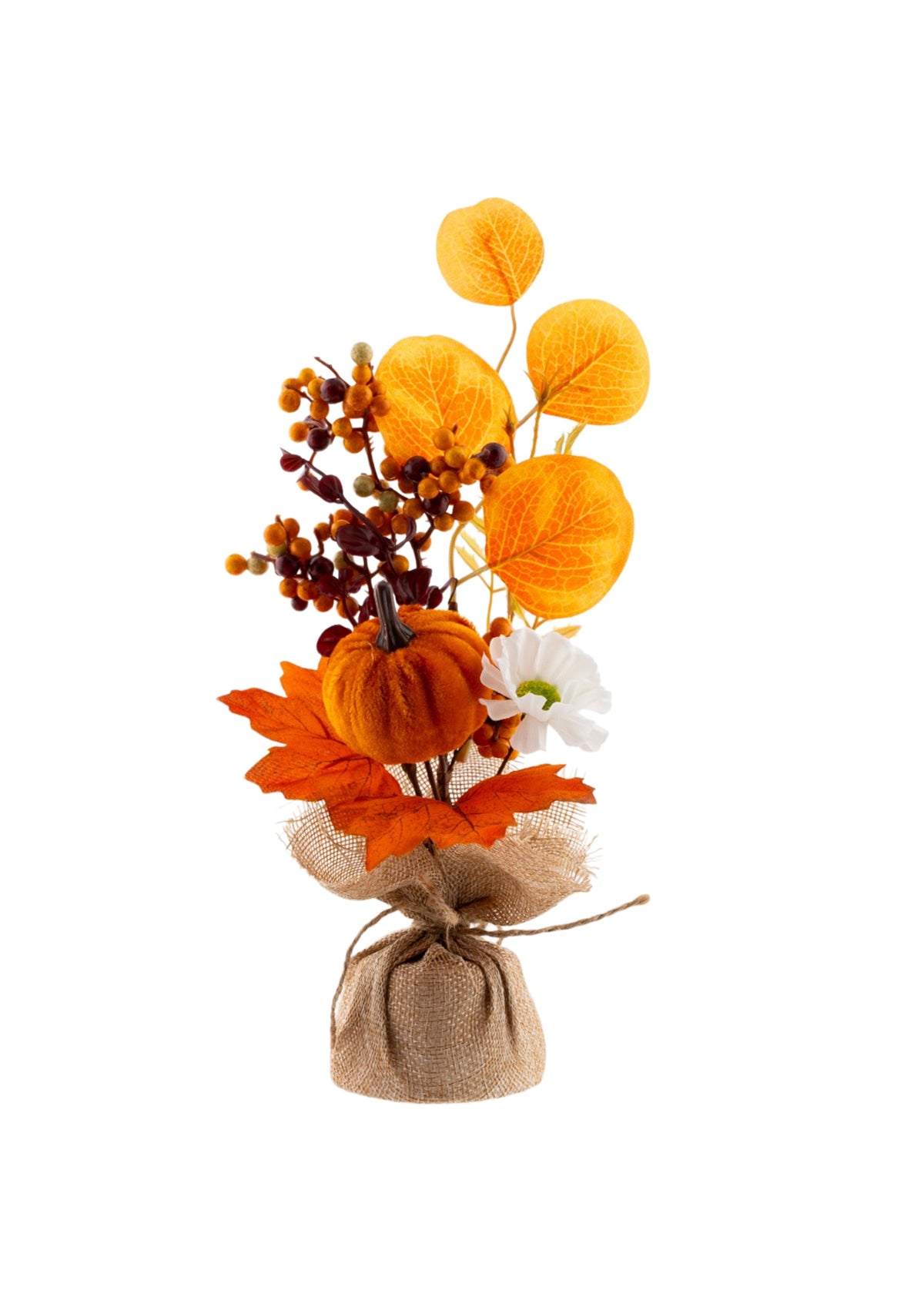 Faux Flowers in Jute Wrap, product image 2