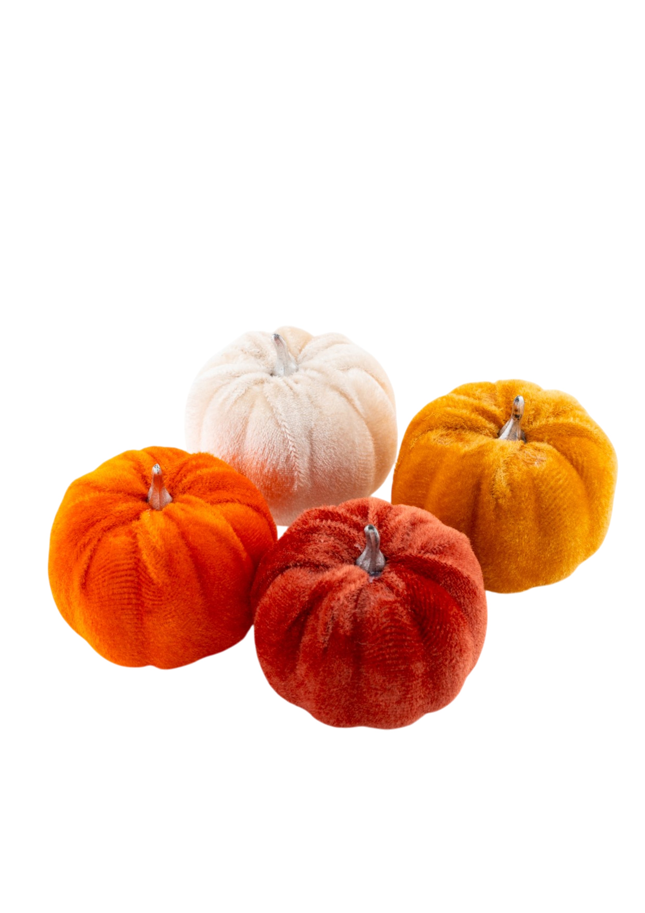 Mixed Velvet Pumpkins - 4 Pack, product image 2