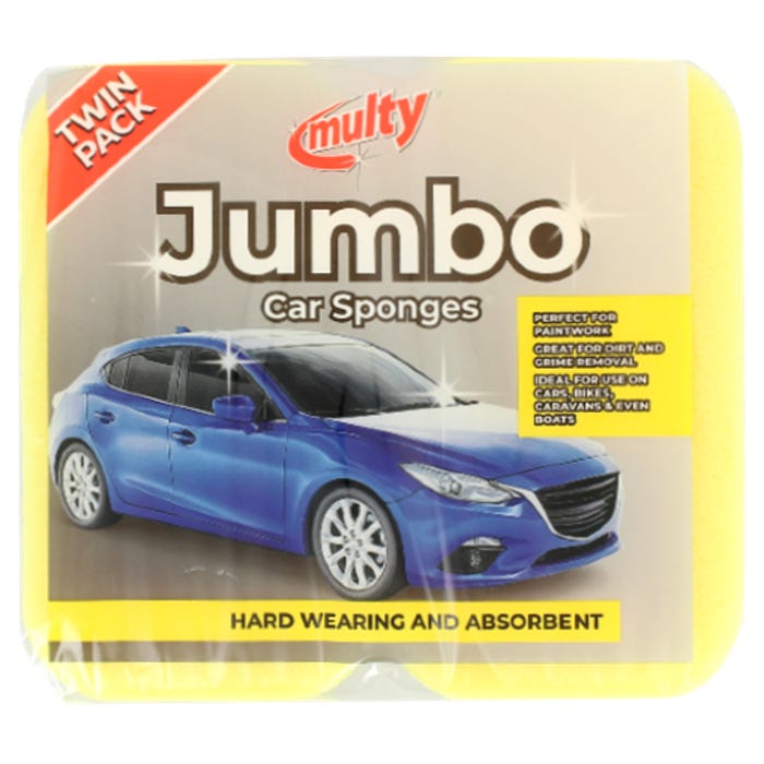 Multy Jumbo Car Sponges (Pack of 2)