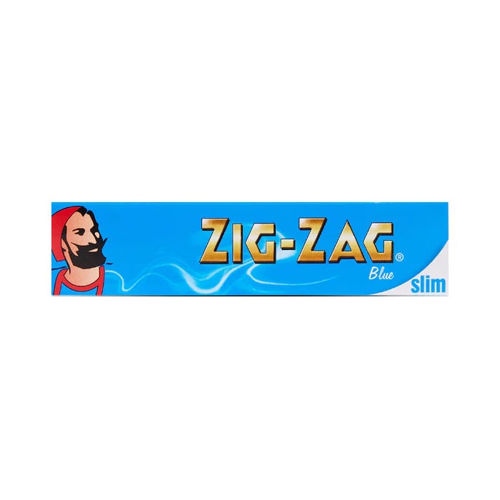 Zig Zag Rolling Papers - Slim, Blue (Pack of 3)
