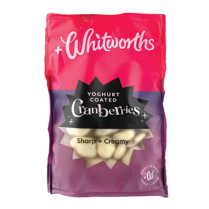 Whitworths Yoghurt Coated Cranberries, 115g