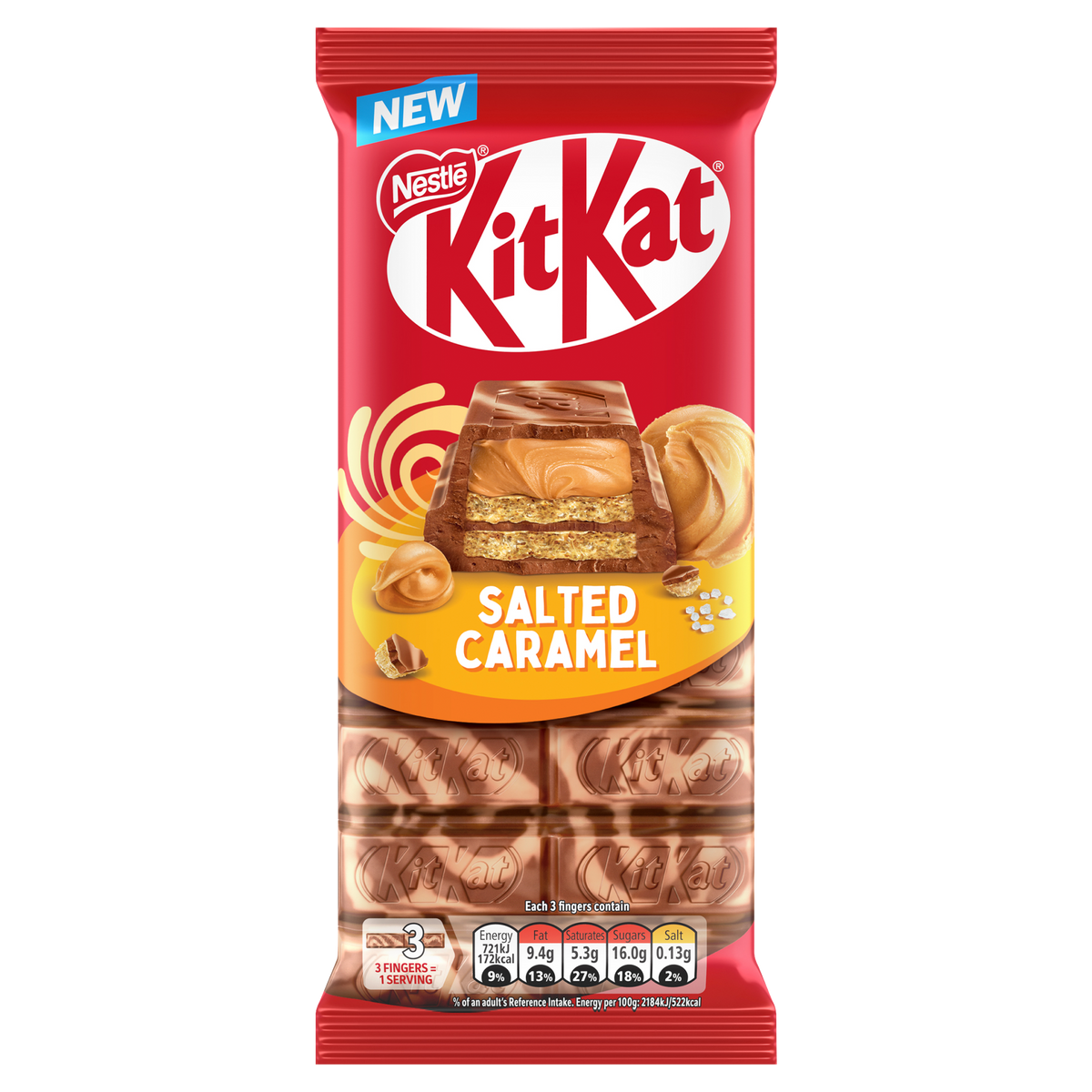 KitKat Salted Caramel Chocolate Sharing Bar 99g