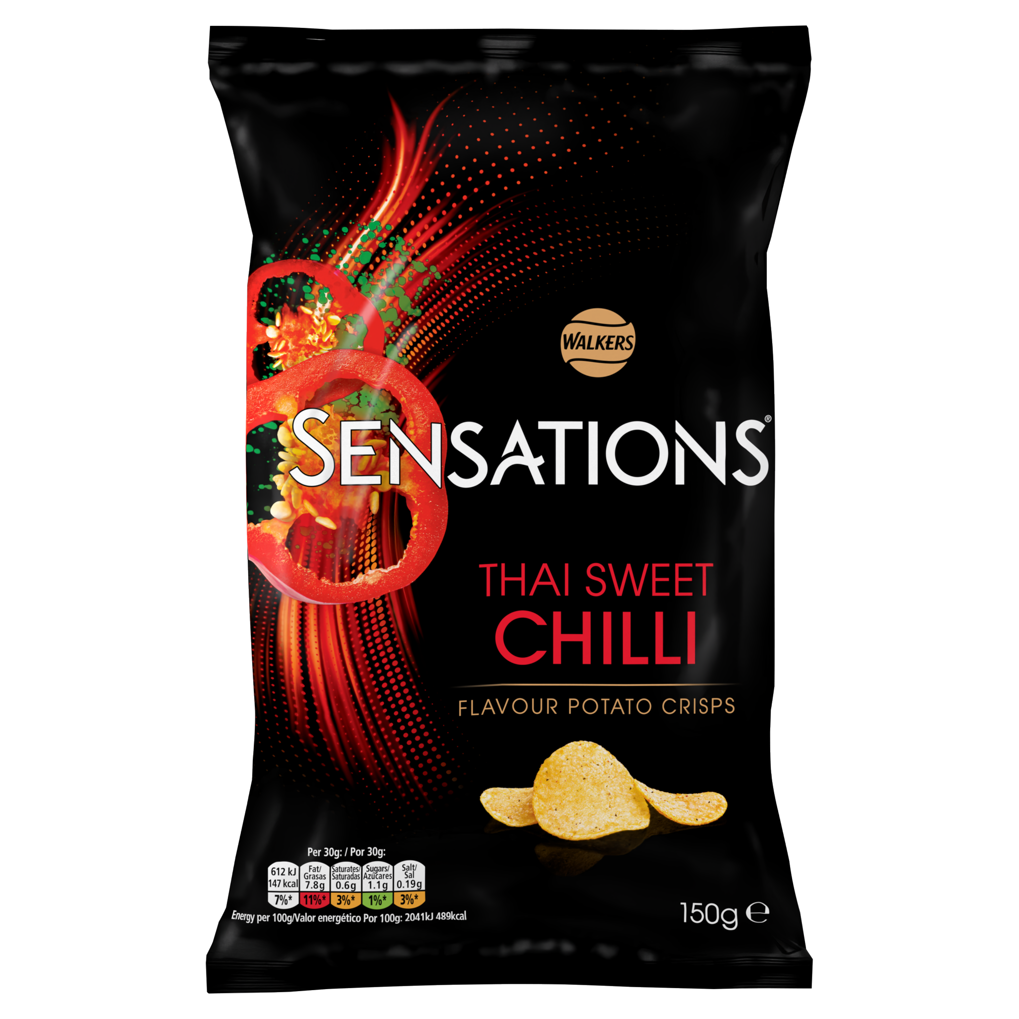 Walkers Sensations Thai Sweet Chilli 150g
