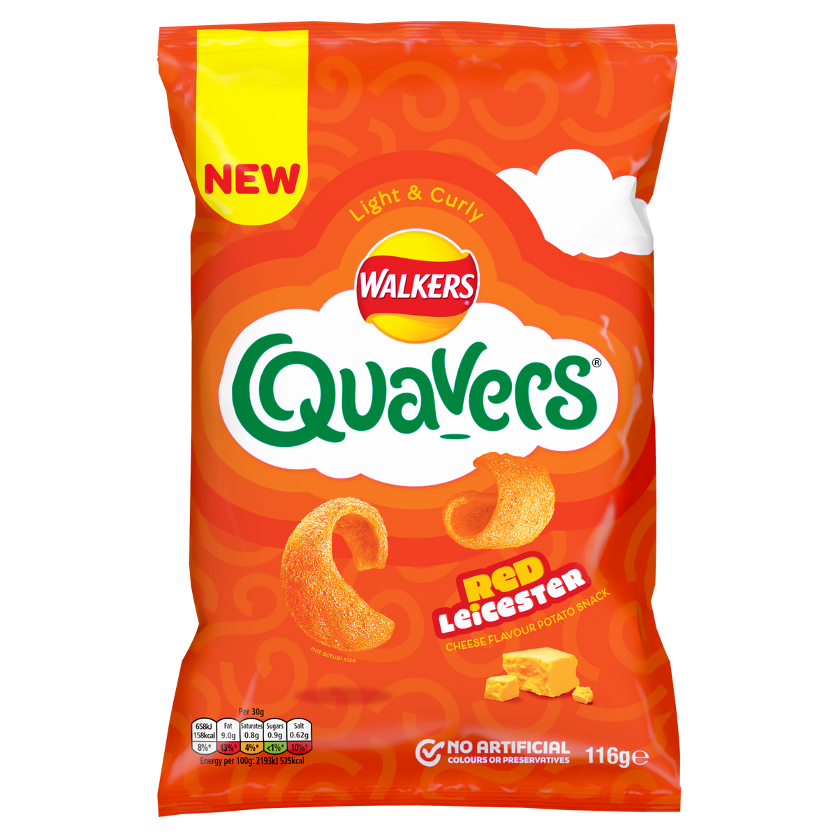 Walkers Quavers Red Leicester 116g