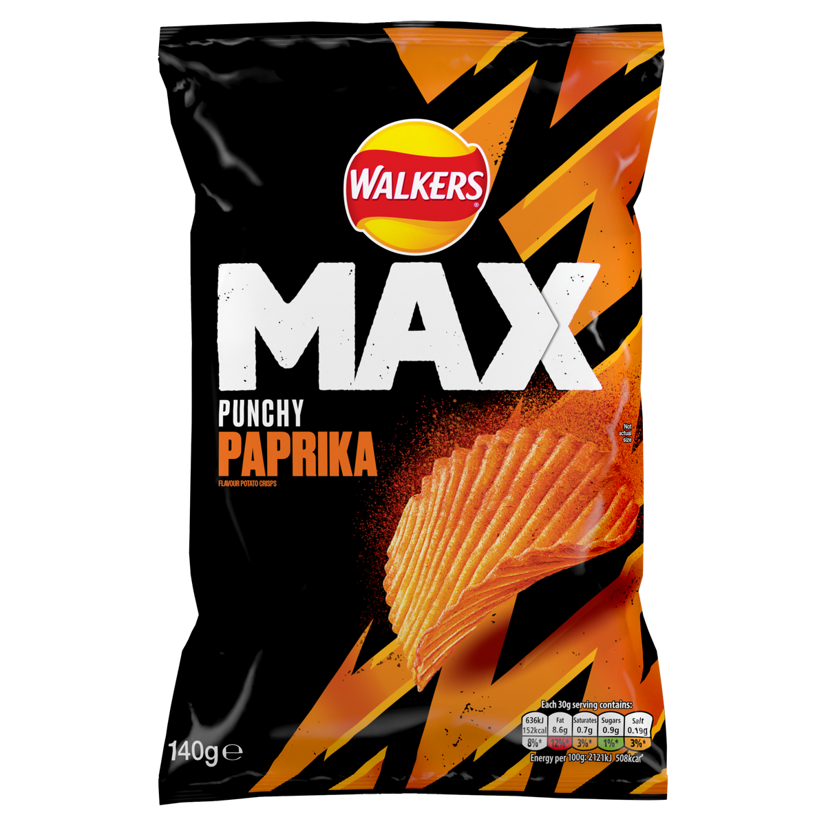 Walkers Max Paprika 140g