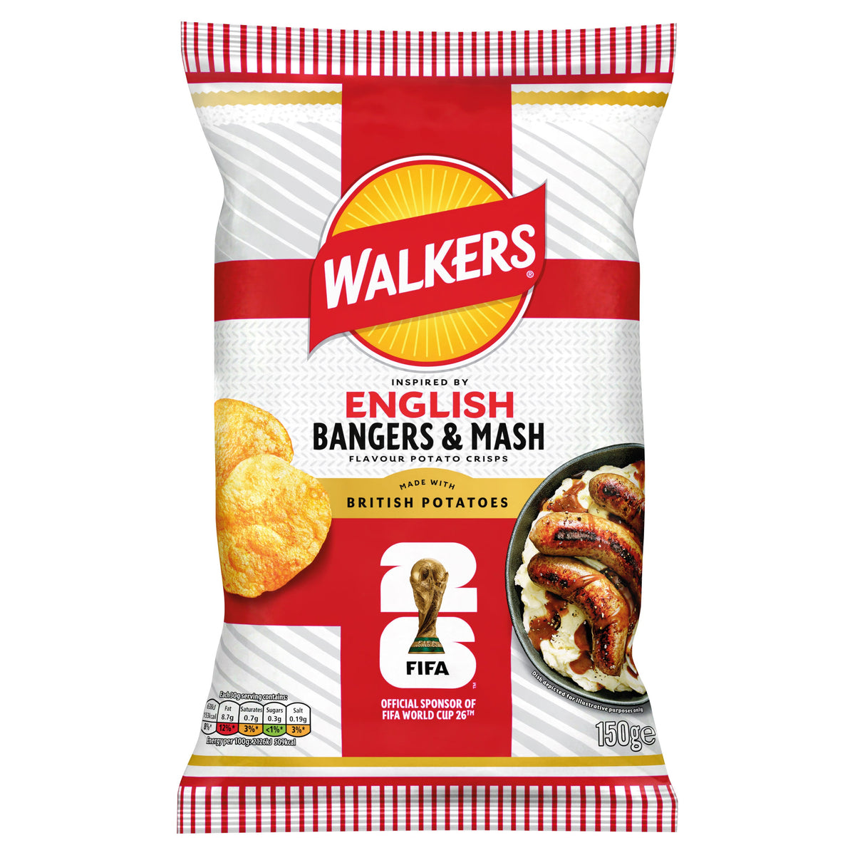 Walkers English Bangers and Mash