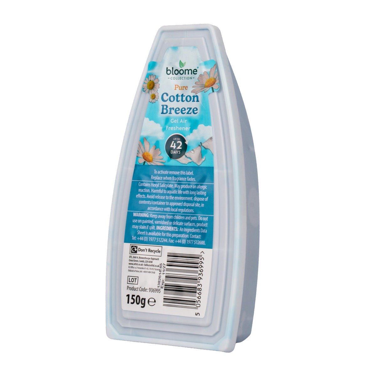Bloome Collection Cotton Breeze Gel Air Freshener