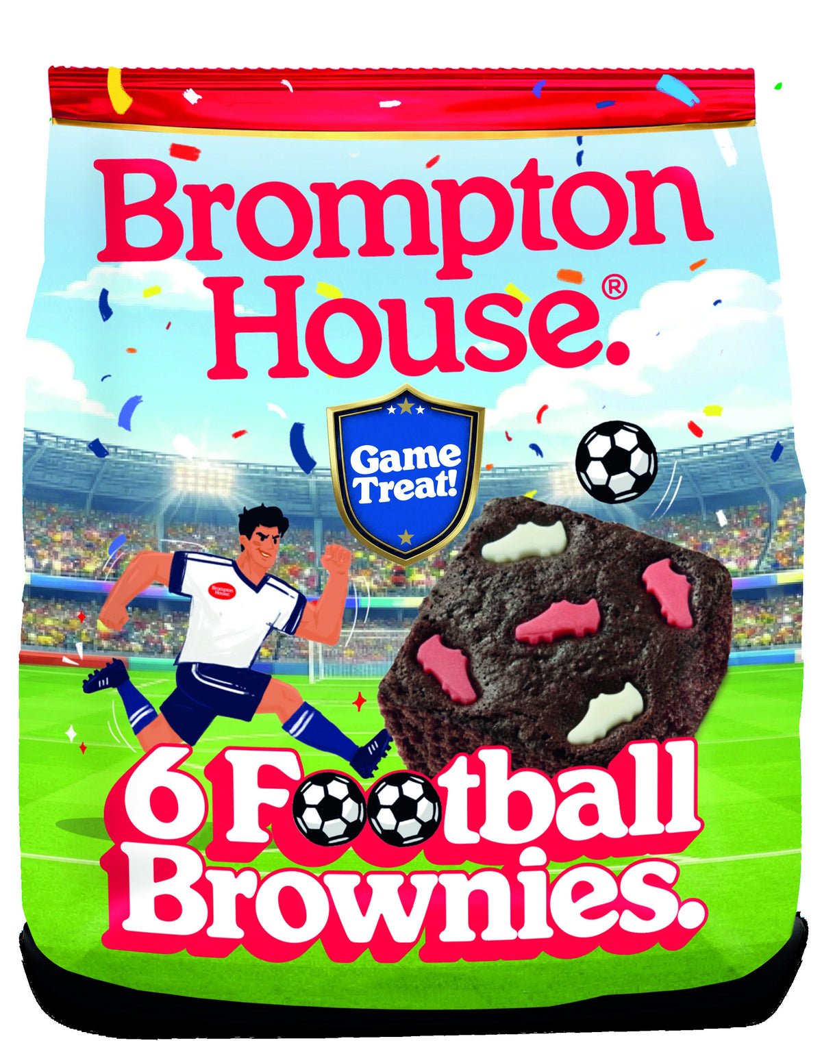 Football Brownies Bag 6 Pack