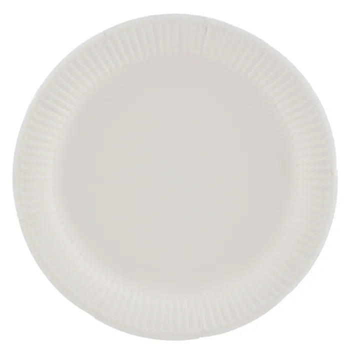 White Paper Plates 30 Pack